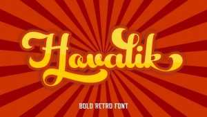 Hovalik Script Font › Fontesk