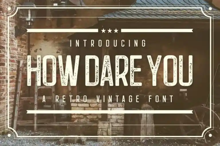How Dare You Display Font