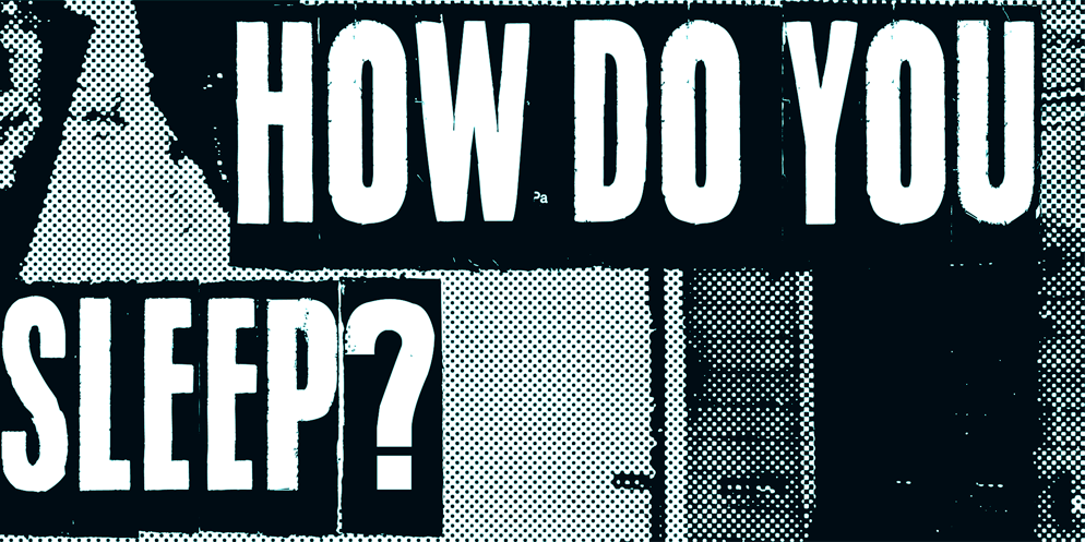 How do you sleep? Font