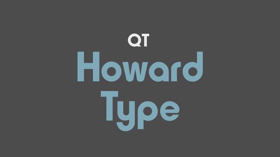 Howard Type Font Family › Fontesk