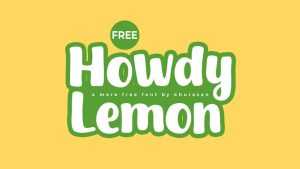 Howdy Lemon Font › Fontesk