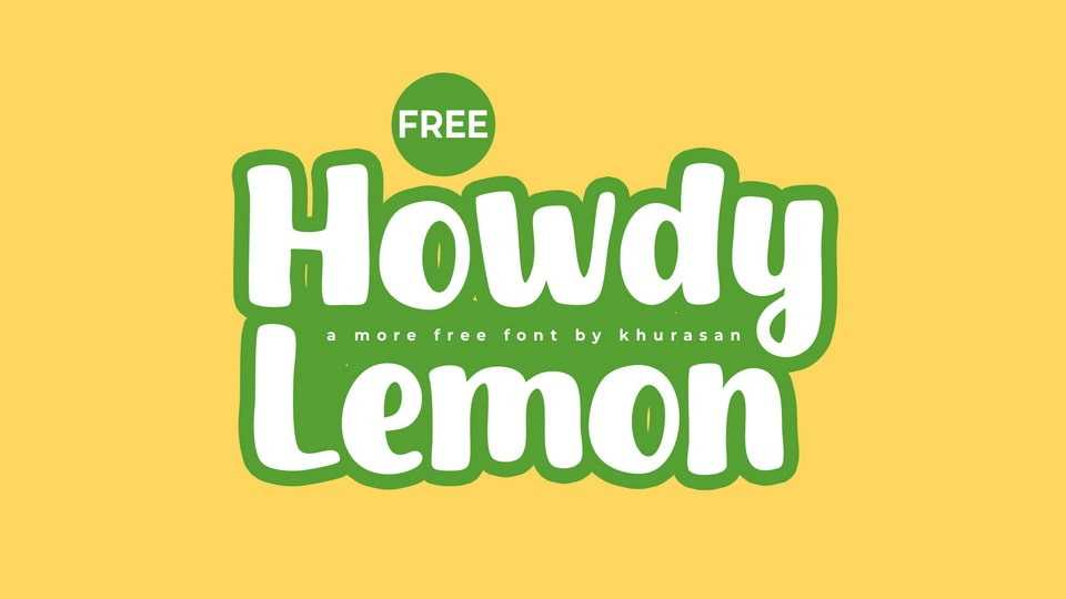 Howdy Lemon Font › Fontesk