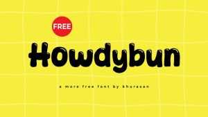Howdybun Font › Fontesk