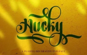 Hucky Calligraphy Font