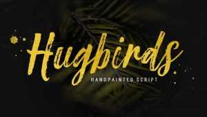 Hugbirds Brush Font › Fontesk