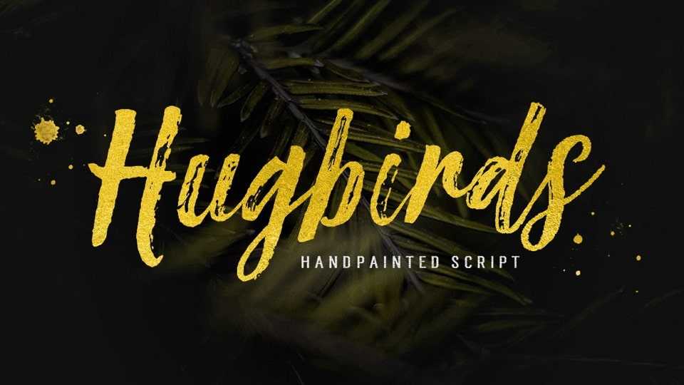 Hugbirds Brush Font › Fontesk