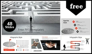 Huge Business Maze PowerPoint Templates
