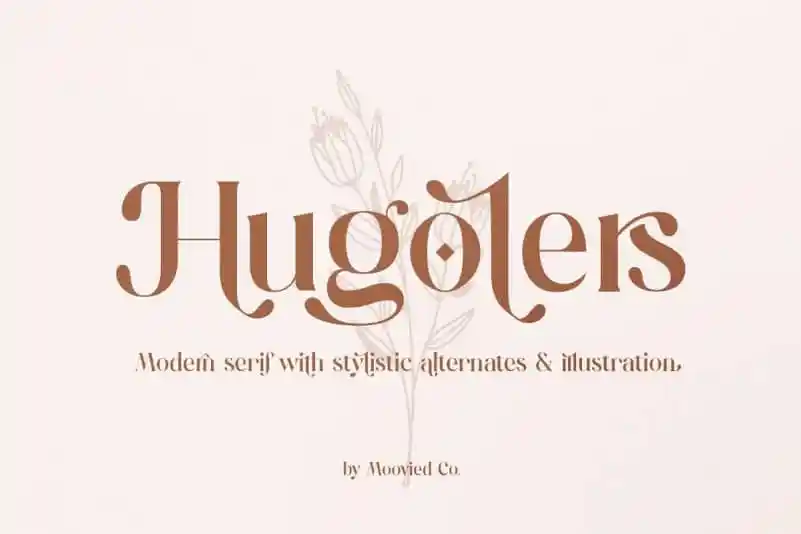 Hugolers Stylish Serif Font