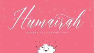 Humairah Script Font › Fontesk