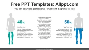 Human Body Percentage PowerPoint Diagram