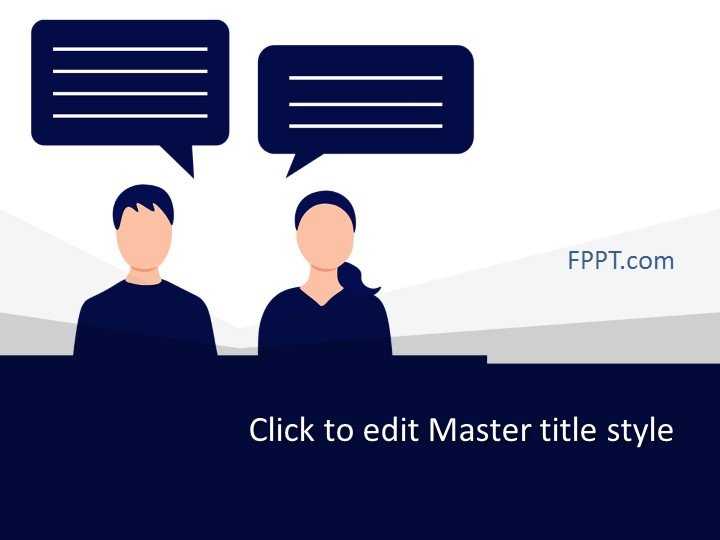 Human Conversation PowerPoint Template
