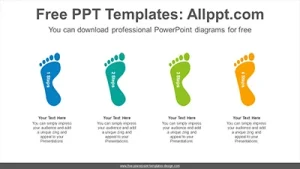 Human footprint PowerPoint Diagram Template