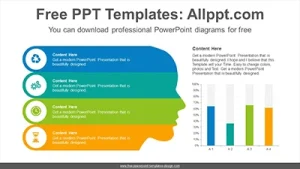 Human head banner chart PowerPoint Diagram Template