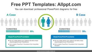 Human Icon Compare PPT Diagram