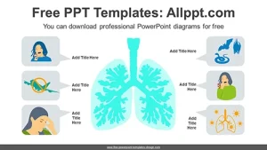 Human Lung PowerPoint Diagram
