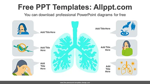 Human Lung PowerPoint Diagram