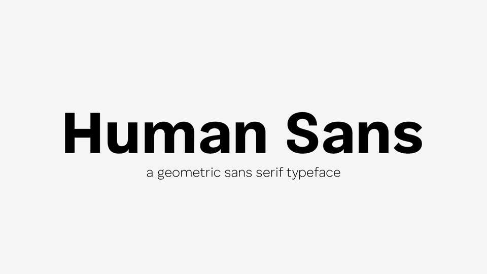 Human Sans Font Family › Fontesk