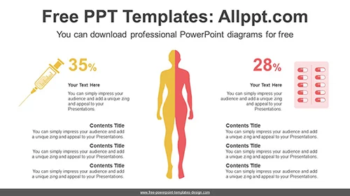 Human Silhouette Symmetry PPT Diagram