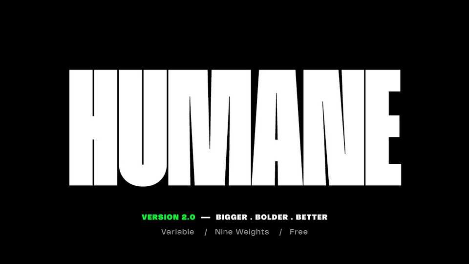 Humane V.2.0 Font Family › Fontesk