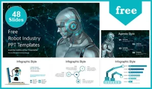 Humanoid Robot Industry PowerPoint Templates