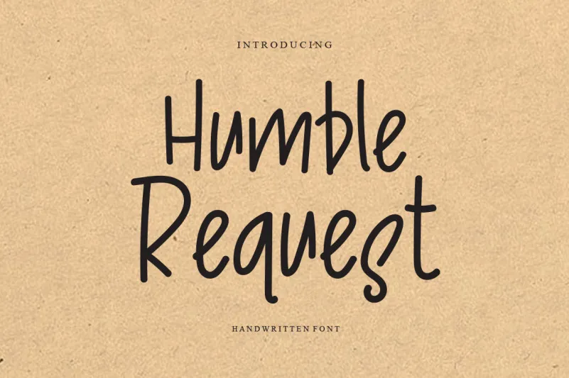 Humble Request Font