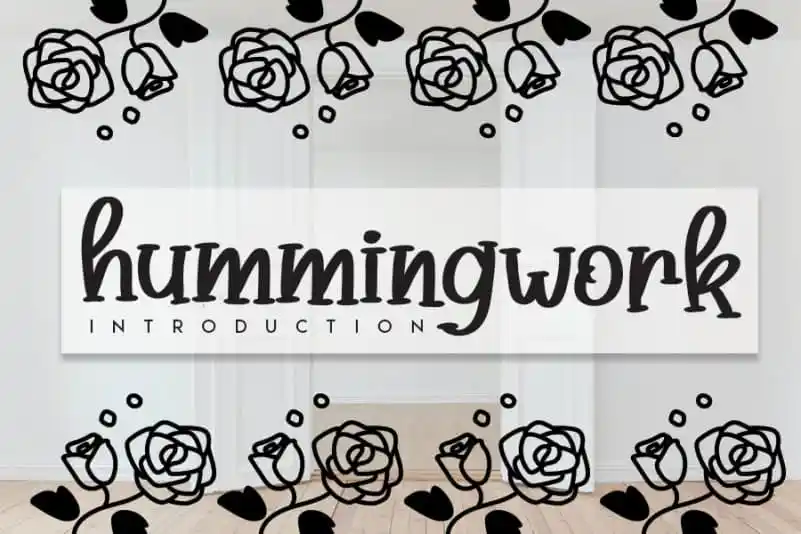 Hummingwork Script Font