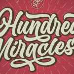 Hundred Miracles Script Font › Fontesk