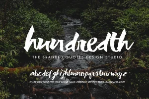 Hundredth Font