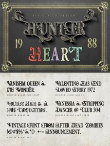 Hunter Heart Font