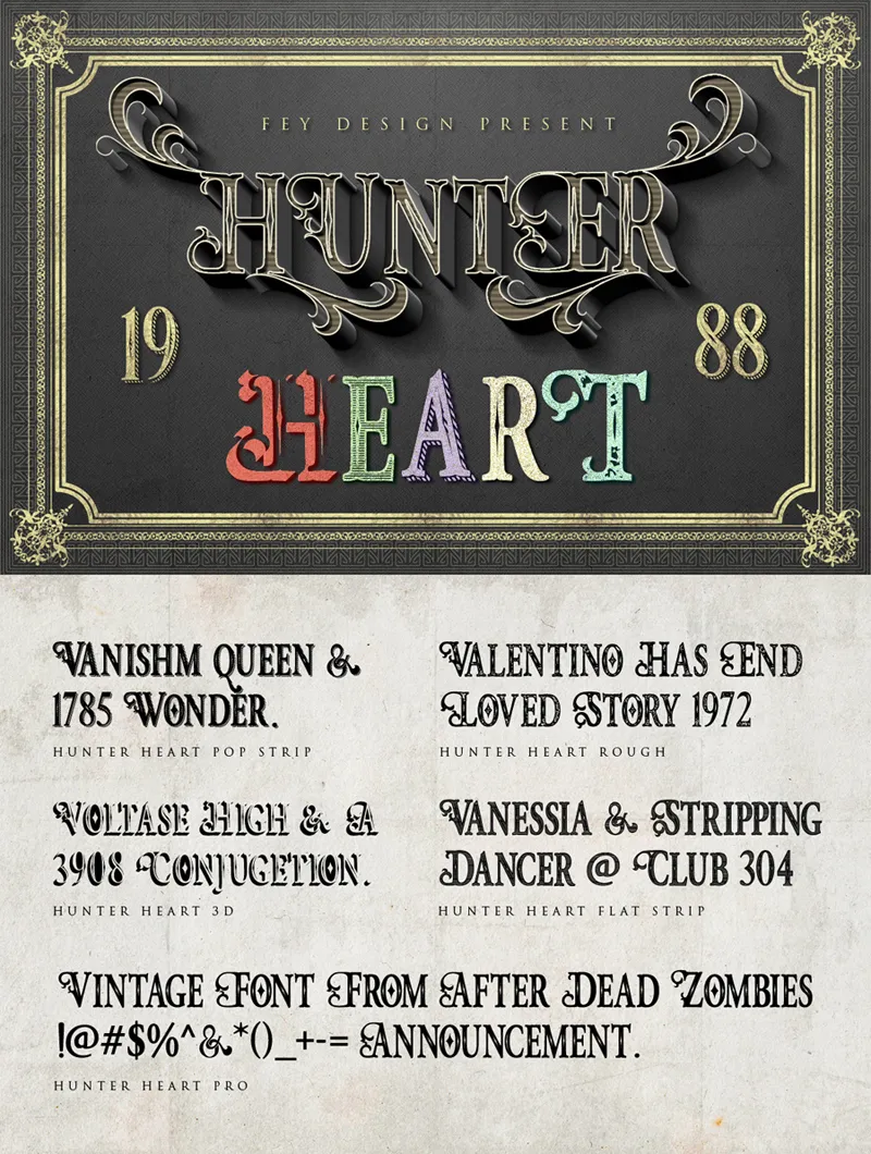 Hunter Heart Font