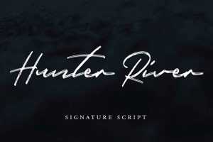 Hunter River Signature Font