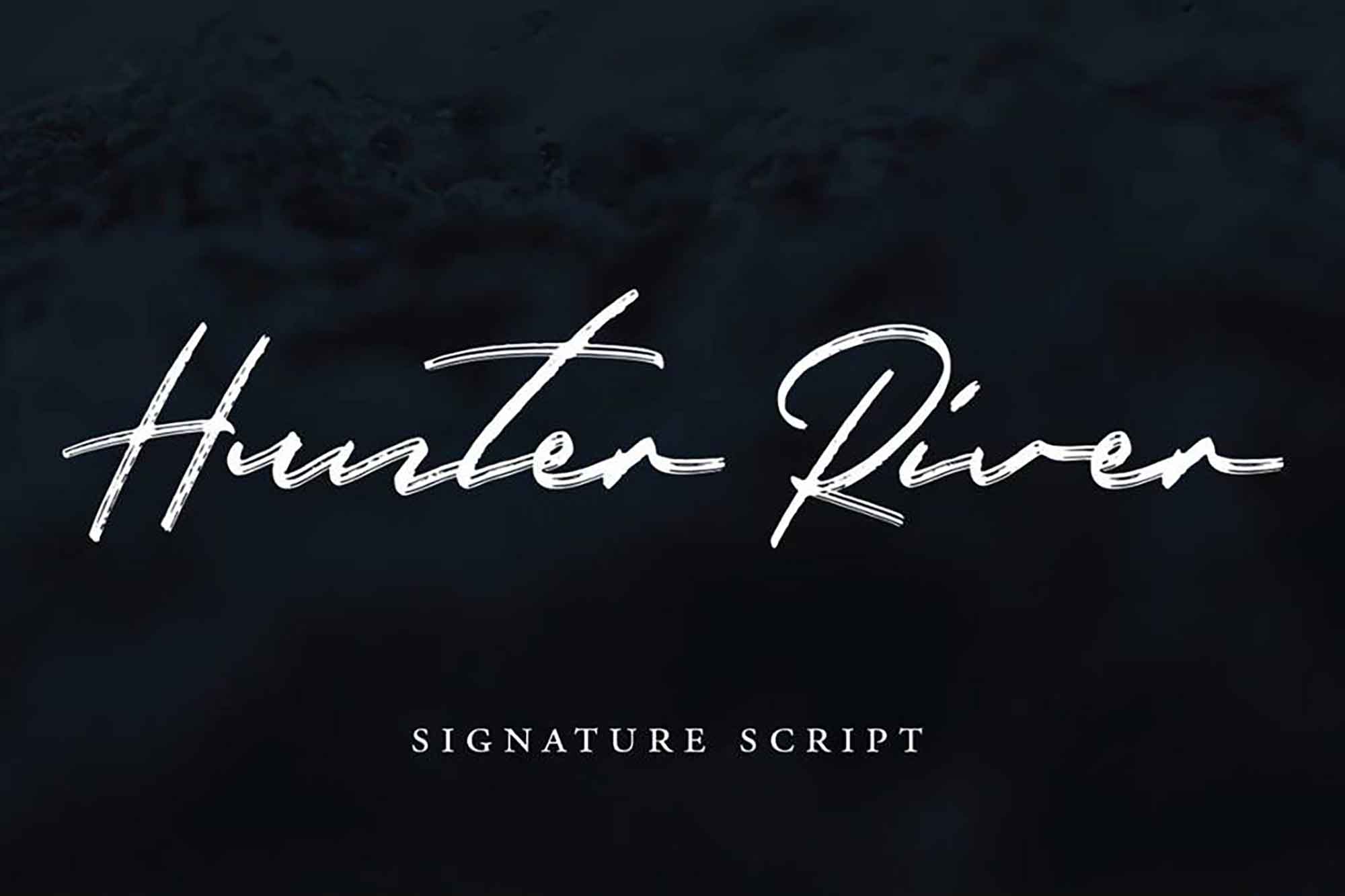 Hunter River Signature Font