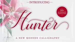Hunter Script Font › Fontesk