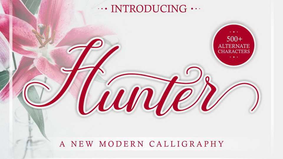 Hunter Script Font › Fontesk