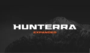 Hunterra Display Font