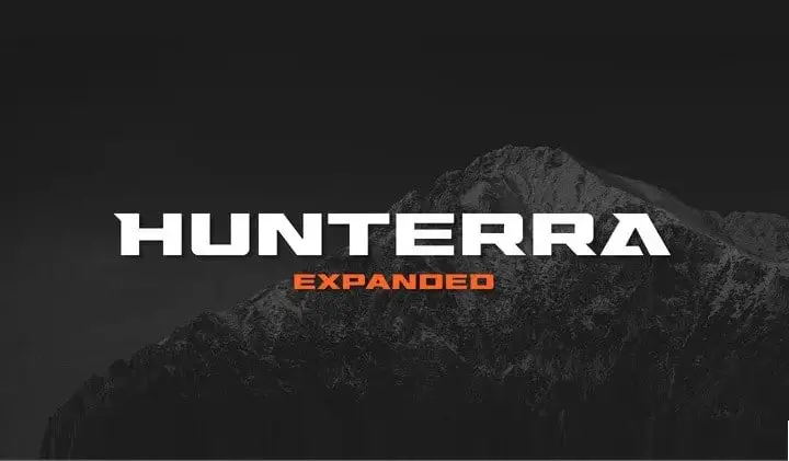 Hunterra Display Font
