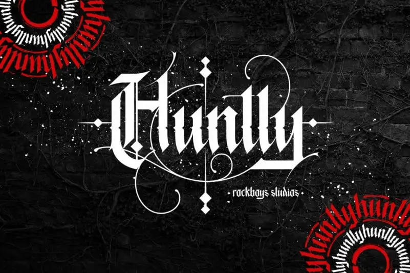 Huntly Blackletter Font