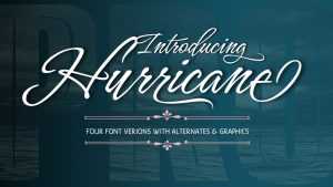 Hurricane Script Font › Fontesk