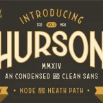 Hurson Clean Typeface