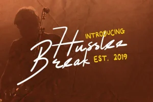 Husslee Break Script Font