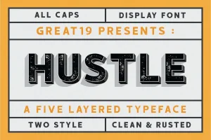 Hustle Display Font
