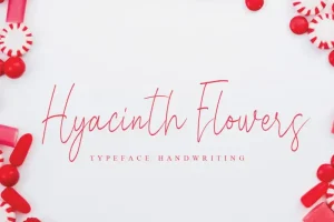 Hyacinth Flowers Handwritten Font