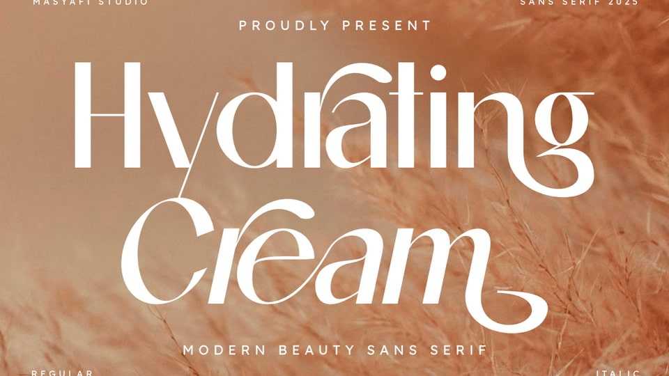 Hydrating Cream Font › Fontesk