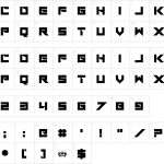 Mapa de caracteres da fonte I Am A Designer Font