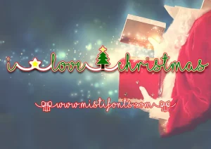 I Love Christmas Font