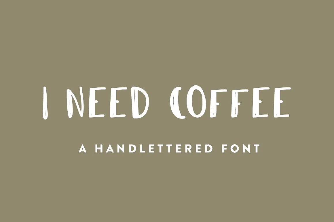 I Need Coffee Font