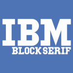 IBM Block Serif font