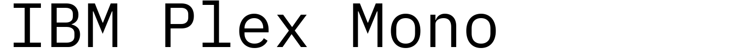 IBM Plex Mono Font | 1001 Free Fonts