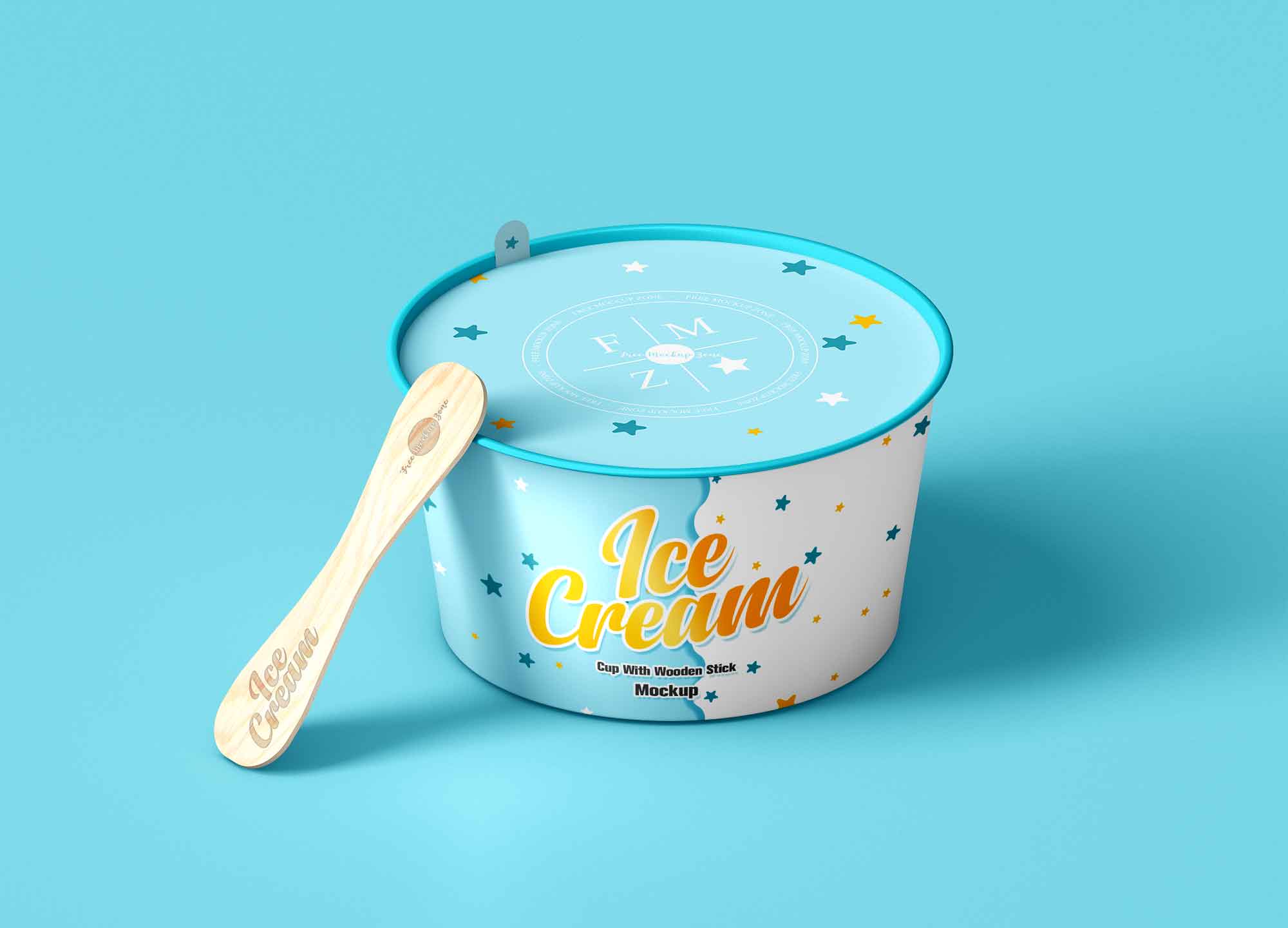 Ice Cream Cup Mockup