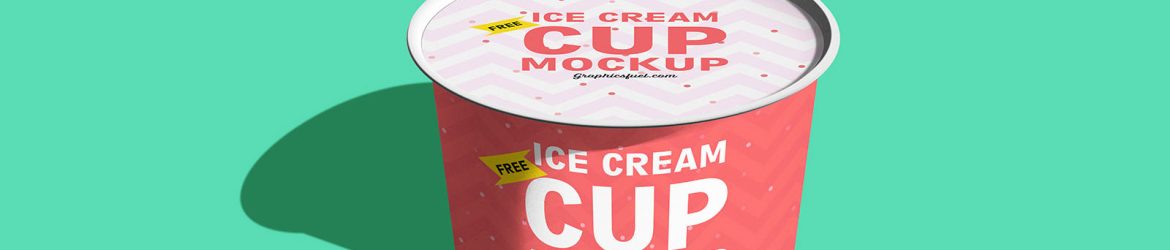 Ice Cream Cup Mockup